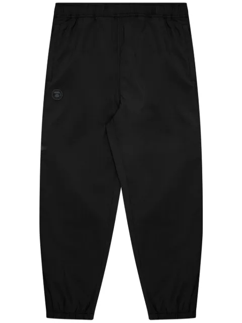 AAPE BY *A BATHING APE® logo-appliqué cargo trousers Black APTA662XXM