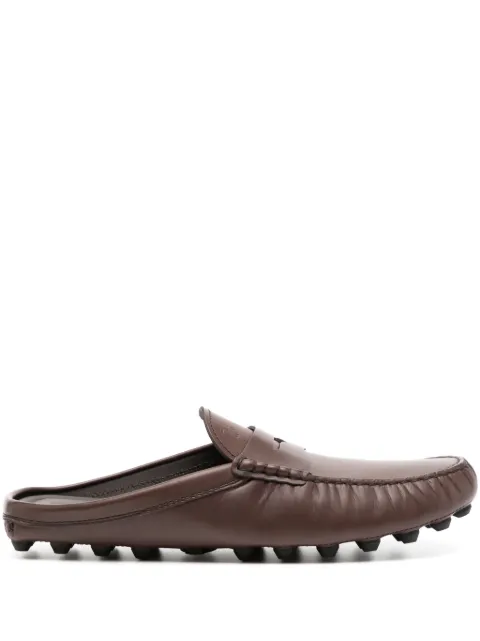 Tod's Gommino leather penny mules Brown XXM52K0GQ60N6M