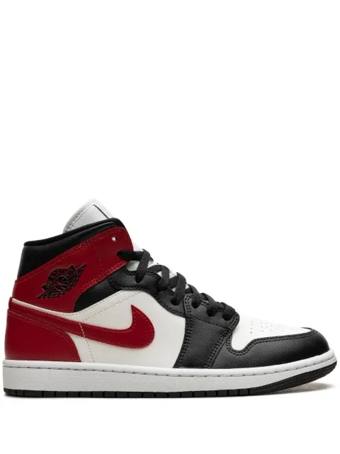 Jordan Air Jordan 1 Mid "Black Toe" sneakers White BQ6472