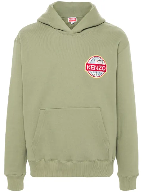 Kenzo Travel cotton hoodie Green FD65SW0914MV