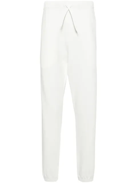 Autry logo-patch cotton track trousers White PAPM576W