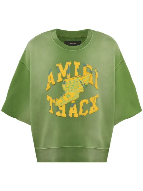 AMIRI crew-neck short-sleeve sweatshirt Green AMJYCW1003