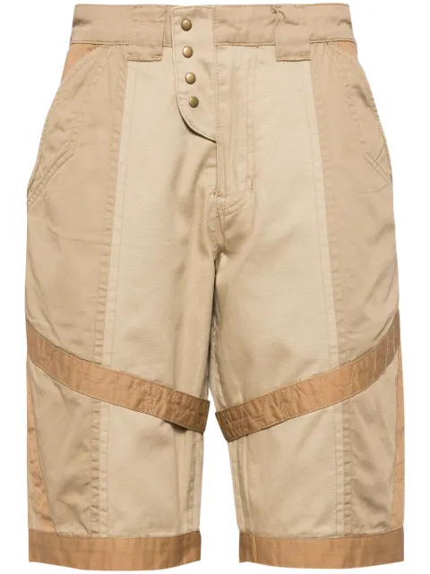 Private Stock The Temukin cotton shorts Brown PS02ACBS17