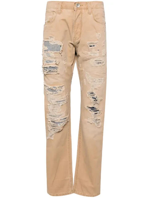 Private Stock The Louis cotton straight trousers Brown PS02ACBW06M