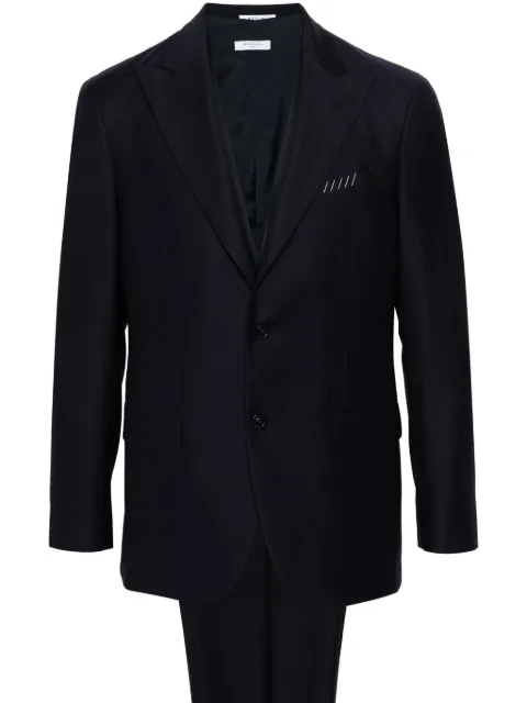 Boglioli interlock-twill virgin-wool suit Blue SA00010790