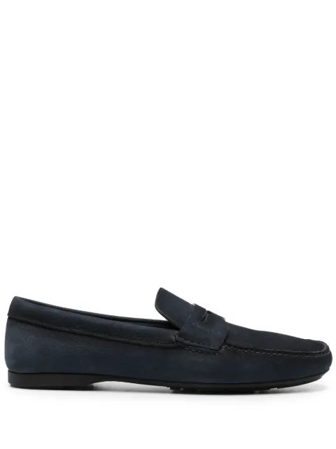 Church's pebbled-leather loafers Blue EDB1479AHZ