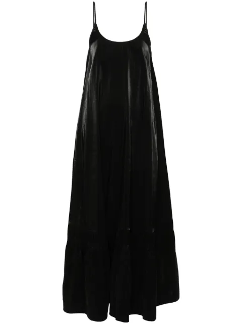 AERON Imogen maxi dress Black IMOGENIRIDESCENTSATIN