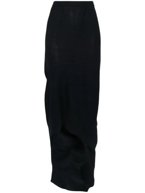 Issey Miyake Aerate asymmetric skirt Blue IM46KG815