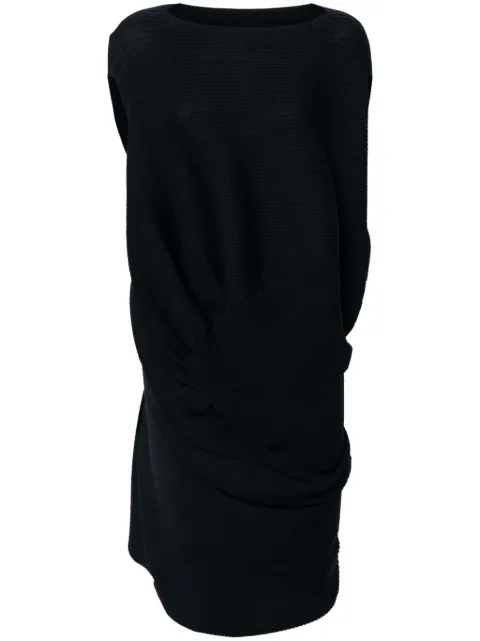 Issey Miyake Aerate asymmetric dress Blue IM46KH816