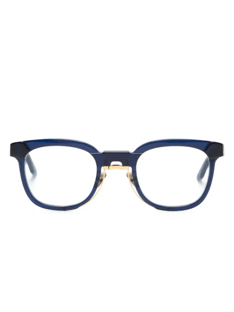 Kuboraum N14 square-frame glasses Blue MASKEN14
