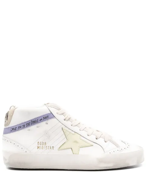 Golden Goose Mid Star hi-top sneakers White GWF00122F005397