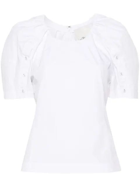 3.1 Phillip Lim Bloom pleated blouse White S24120201LCEWH100