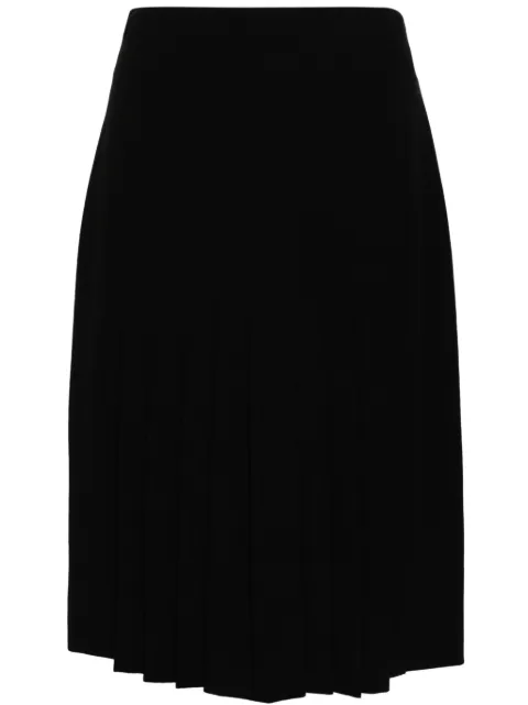 CHANEL Pre-Owned 1990s pleated wool skirt Black CHA750SS