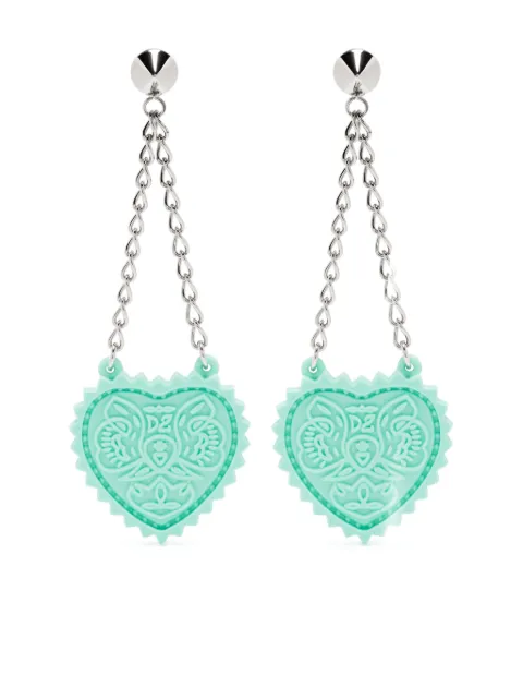 DSQUARED2 heart-pendant earrings Silver ERW020313420001