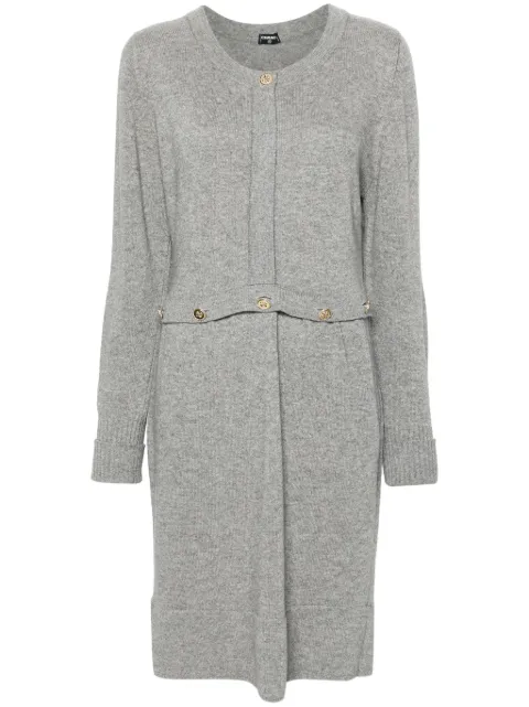 CHANEL Pre-Owned 1990s cashmere midi dress Grey CHA2400SM