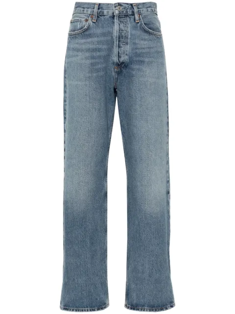 AGOLDE Fran mid-rise straight-leg jeans Blue A9157C
