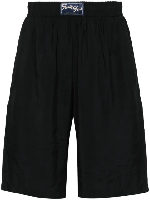 Family First appliqué-logo shorts Black PSS2404