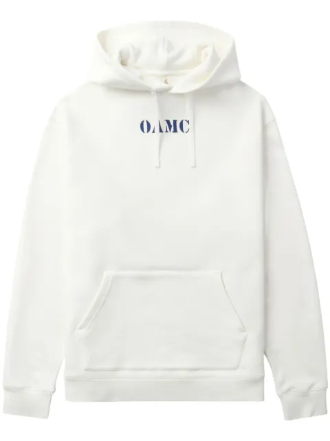 OAMC logo-print hoodie White 24E28OAJ25COT00968