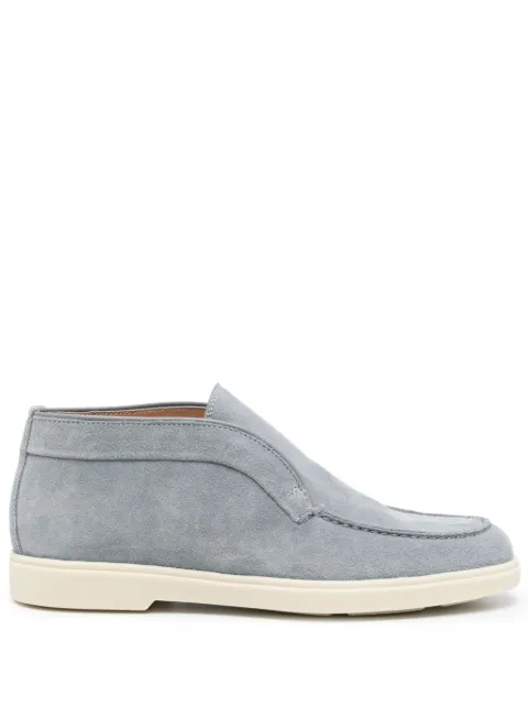 Santoni slip-on suede boots Blue WUYA58458TISNPY