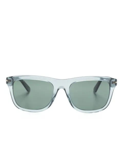 Gucci Eyewear logo-print square-frame sunglasses Green GG1444S004