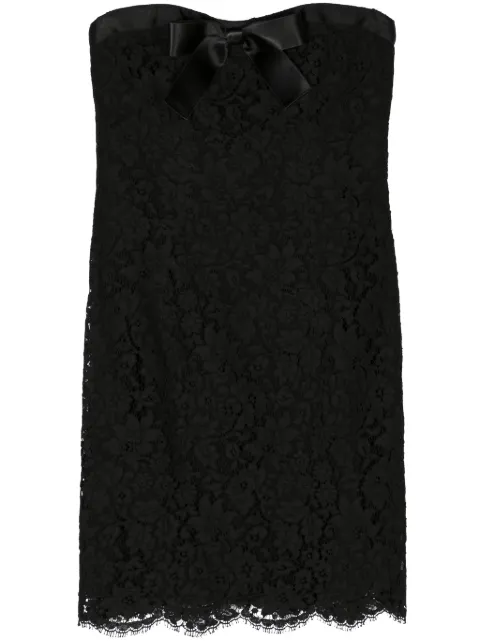 CHANEL Pre-Owned 1990s floral-lace minidress Black CHA2500SB