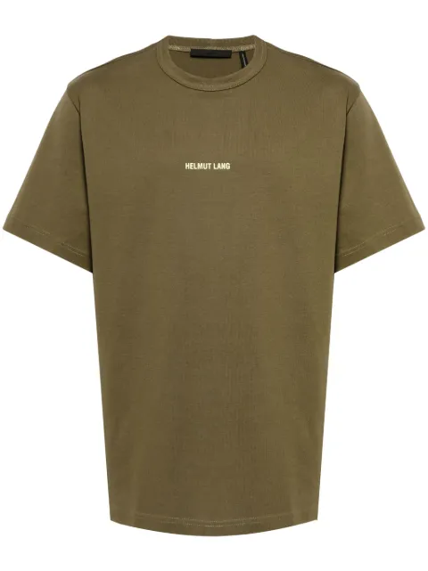Helmut Lang logo-print cotton T-shirt Green N09HM526