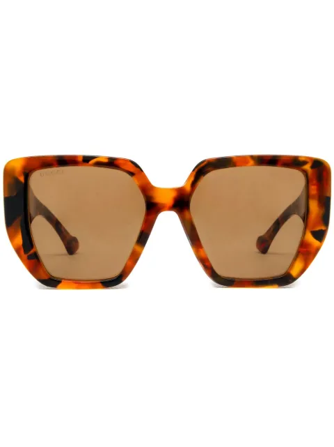 Gucci Eyewear tortoiseshell square-frame sunglasses Brown GG0956S007