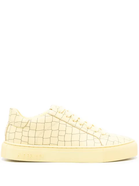 Hide&Jack Essence Croco textured sneakers Yellow ETEXLYLWYLW