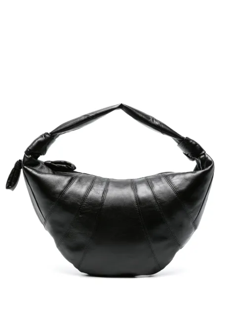 LEMAIRE Fortune Croissant bag in leather Black BG0071LL095