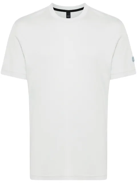 Alpha Tauri logo-patch cotton-blend T-shirt Blue ATA24033
