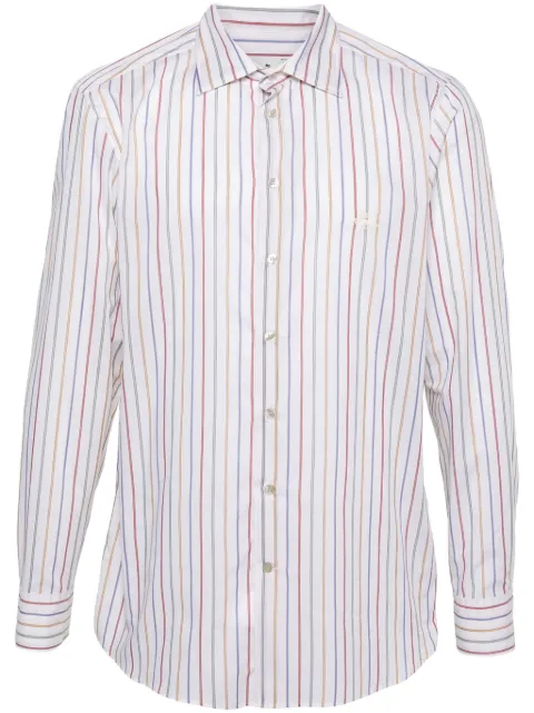 ETRO Pegaso striped cotton shirt Neutrals MRIB000299TR511