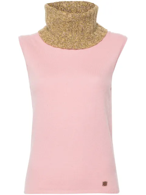 CHANEL Pre-Owned 2001 cashmere sweater vest Pink CHA650RT