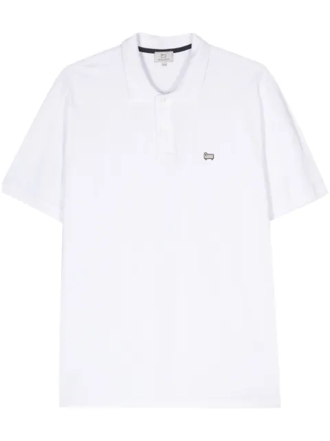 Woolrich appliqué-logo polo shirt White CFWOPO0062MRUT2555