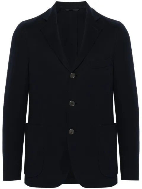 Peserico single-breasted cotton blazer Blue R51025J006904