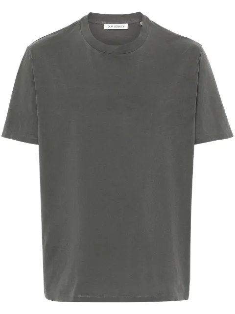 OUR LEGACY ribbed trim boxy T-shirt Grey M2246BWB