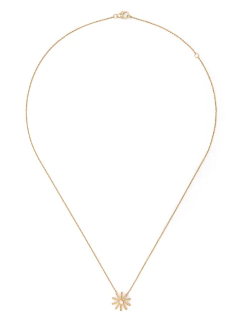 Harwell Godfrey 18kt yellow gold Tiny Sunflower diamond pendant necklace Gold NSUNFLRTYDIA