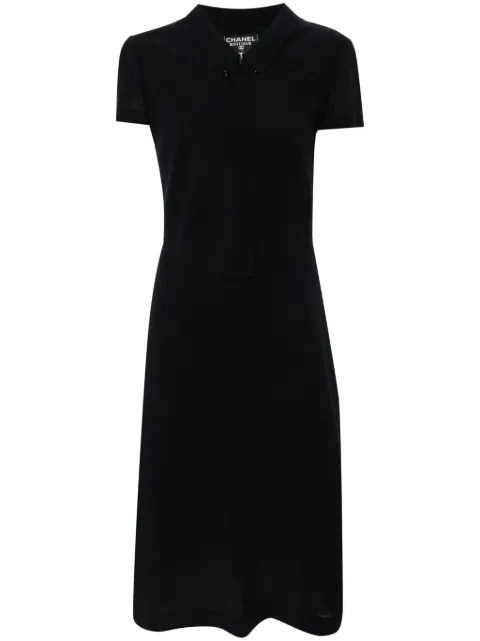 CHANEL Pre-Owned 1999 cut-out midi dress Blue CHA1600RW