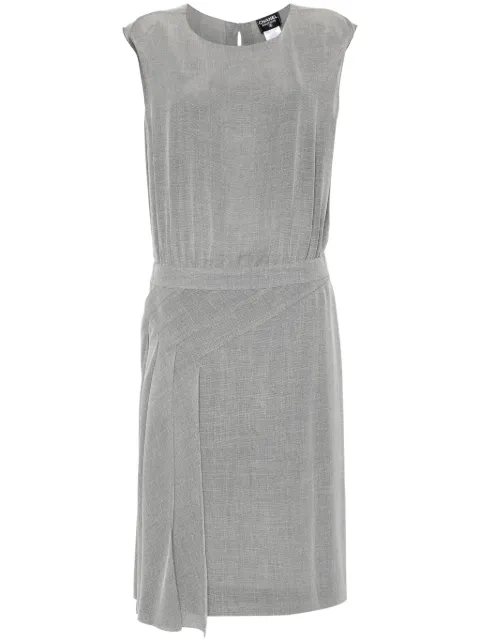 CHANEL Pre-Owned 1999 pleat-detail midi dress Grey CHA1800RS