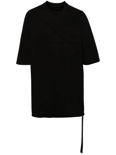 Rick Owens DRKSHDW panelled cotton T-shirt Black DU01D1274RIGET1