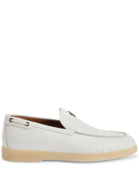 Giuseppe Zanotti The Maui leather loafers White EU40040003