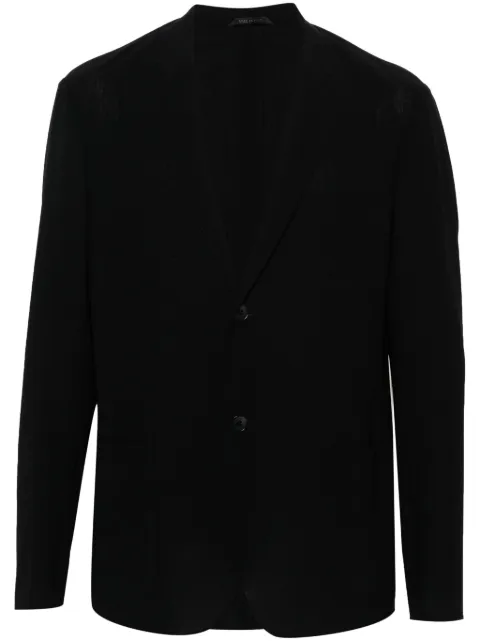 Giorgio Armani single-breasted blazer Blue GM000010TE10074UB109