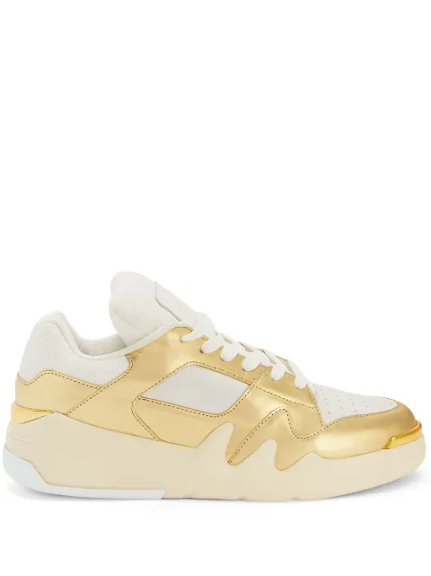 Giuseppe Zanotti Talon metallic low-top sneakers Gold RM40038001