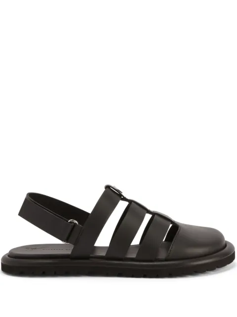 Giuseppe Zanotti Rusery leather cage sandals Black EU40033001