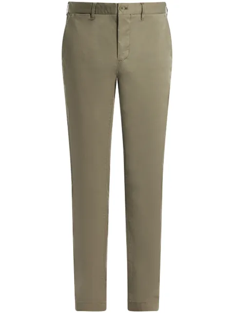 Lacoste slim-cut twill trousers Green HH2661