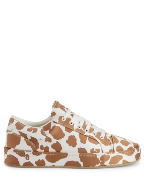 Giuseppe Zanotti GZ-City cow-print sneakers Brown RS40026003