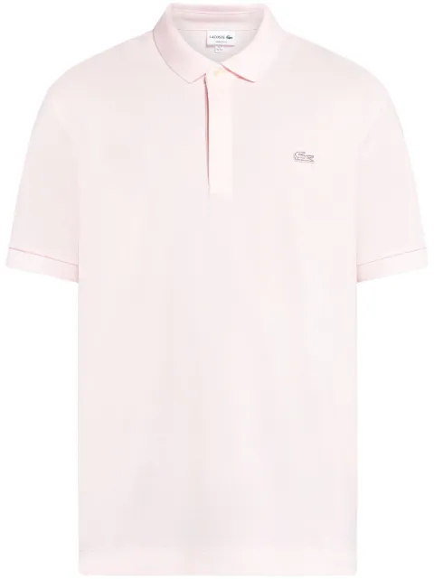 Lacoste logo-appliqué short-sleeved polo shirt Pink PH5522
