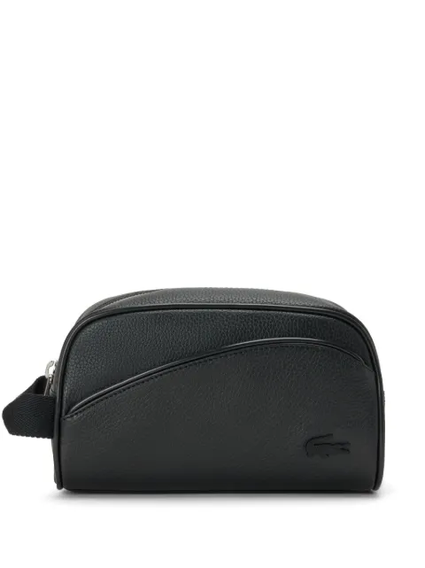 Lacoste Angy faux-leather wash bag Black NH4560GY
