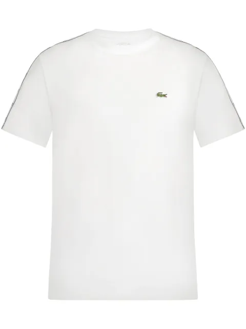 Lacoste logo-tape jersey T-shirt White TH7404