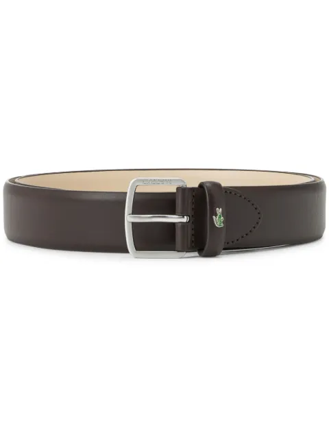 Lacoste logo-engraved leather belt Brown RC4091
