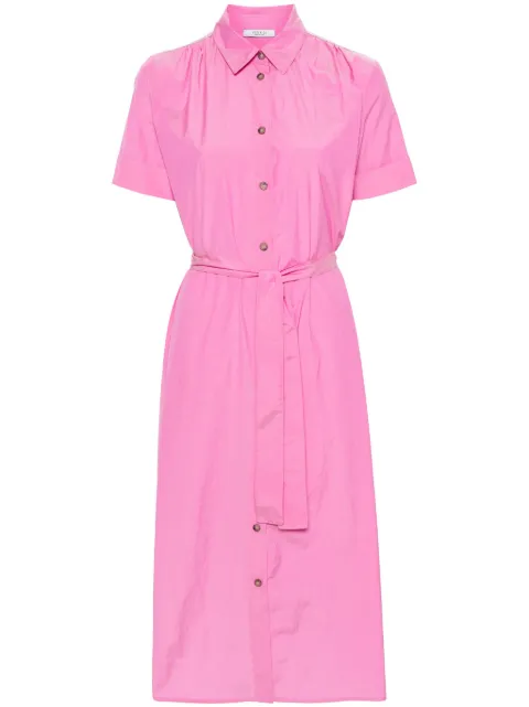 Peserico beaded belted shirt dress Pink S02145A02769